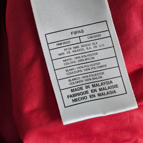 Vintage Nike Zip Up Jacket Windbreaker Mens Size Large Red - Picture 8 of 10